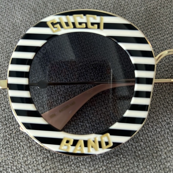 New! Authentic GUCCI Round Metal Frame Sunglasses - Picture 13 of 16